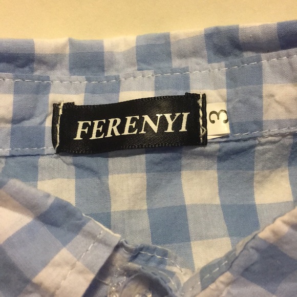 Boy's Blue Button Up Size 3 - Picture 2 of 3